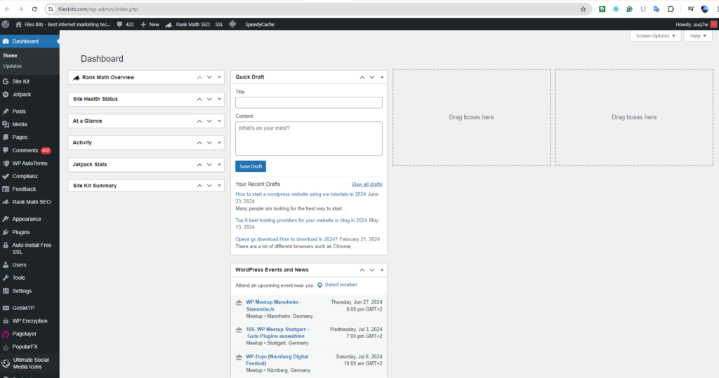How to start a wordpress website